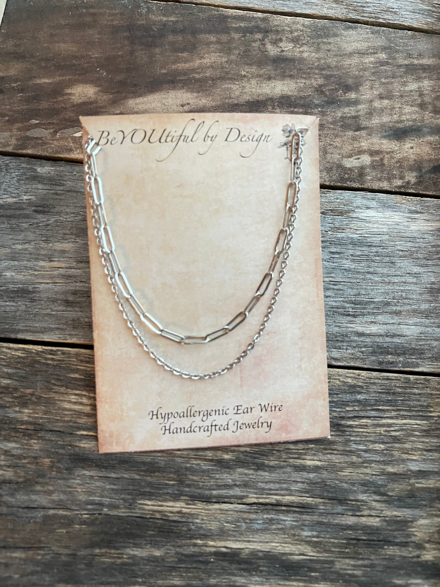 Double Chain Silver Necklace
