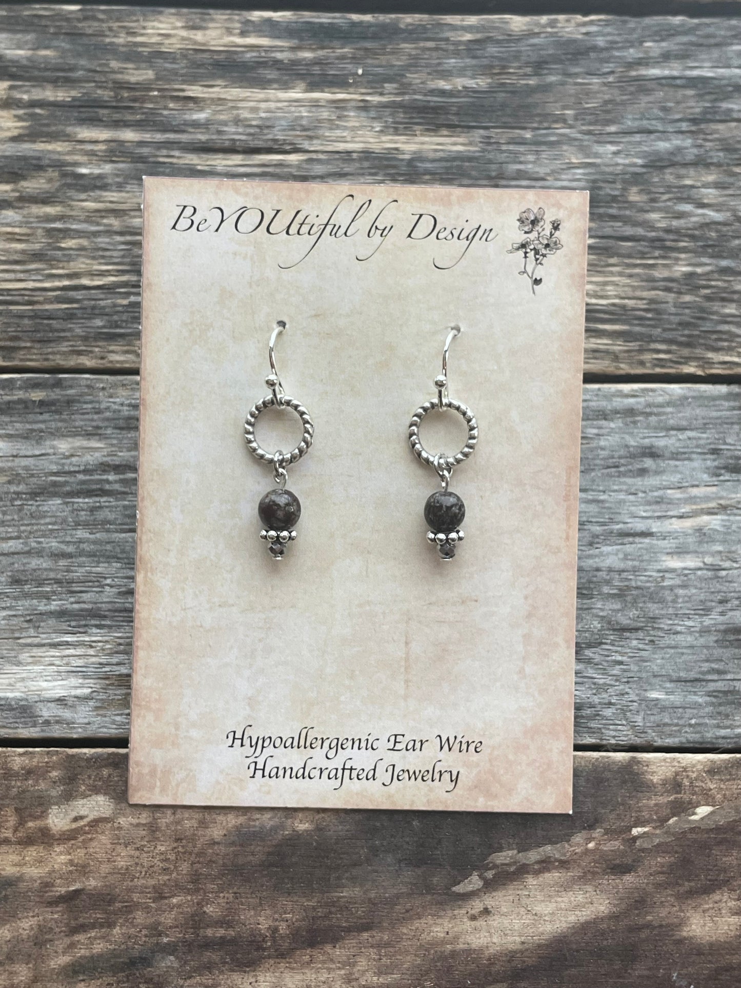 Dangle Semi Precious Stone Earrings